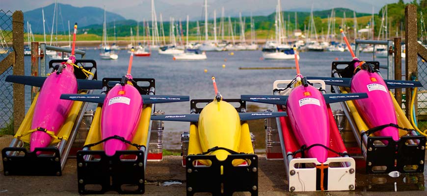 Five seagliders 'parked' ready for deployment